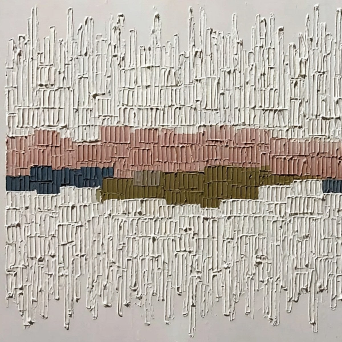 STRATA: Wabi Sabi Textured Abstract Horizontal Wall Art - Image 3