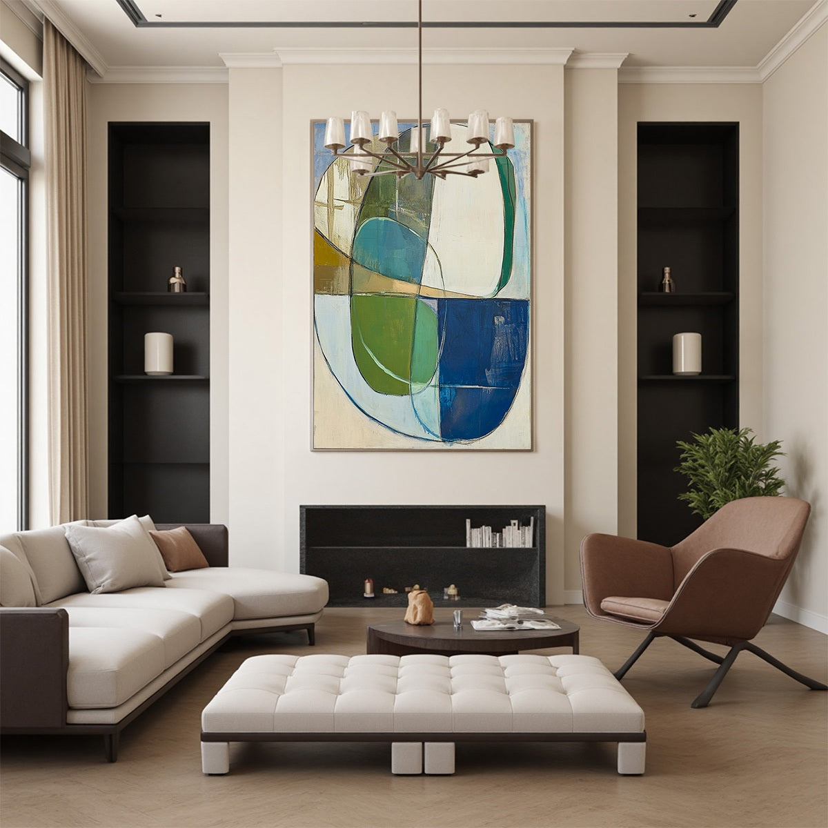 STRATA: Abstract Minimalist-Inspired Oil Painting - Image 6