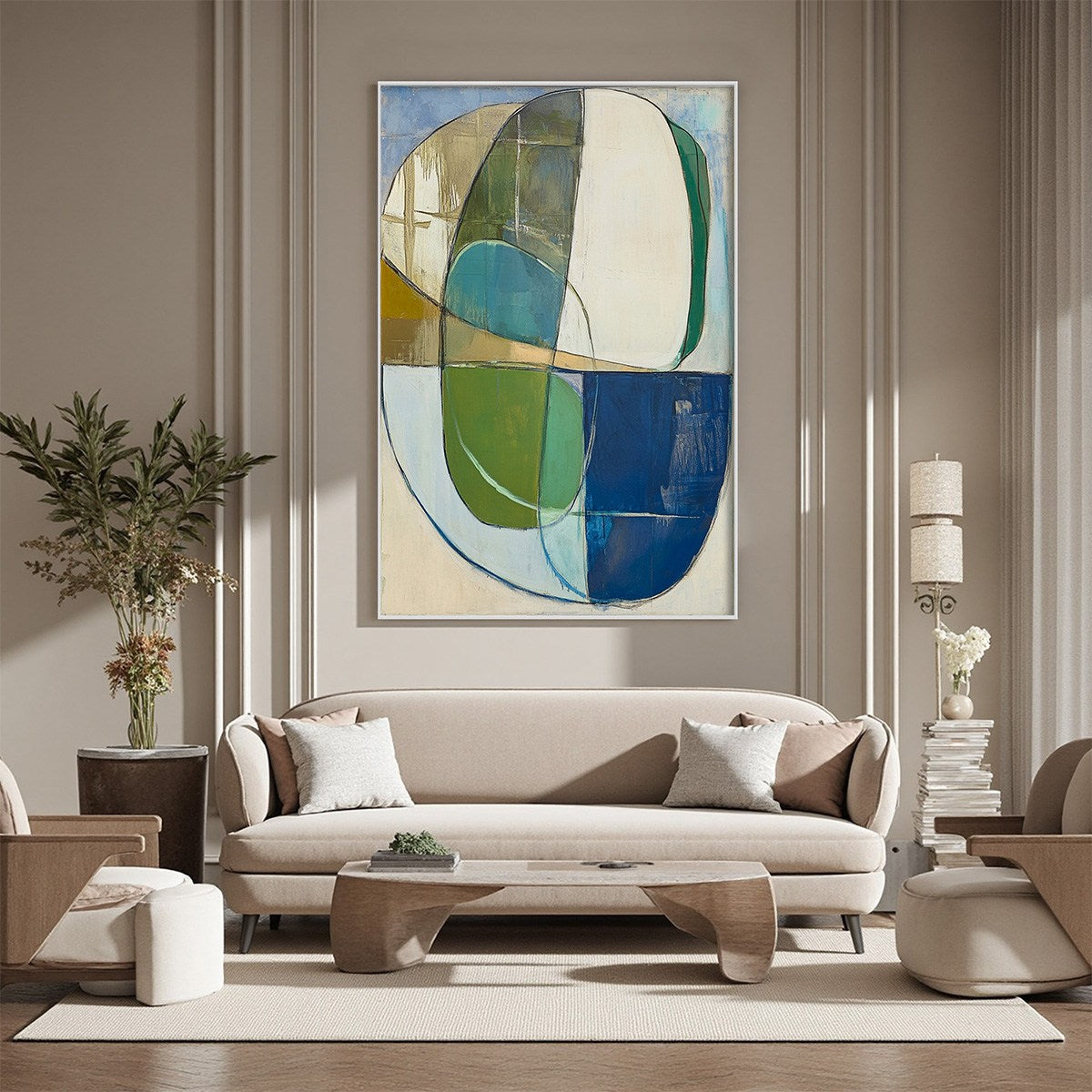 STRATA: Abstract Minimalist-Inspired Oil Painting - Image 5