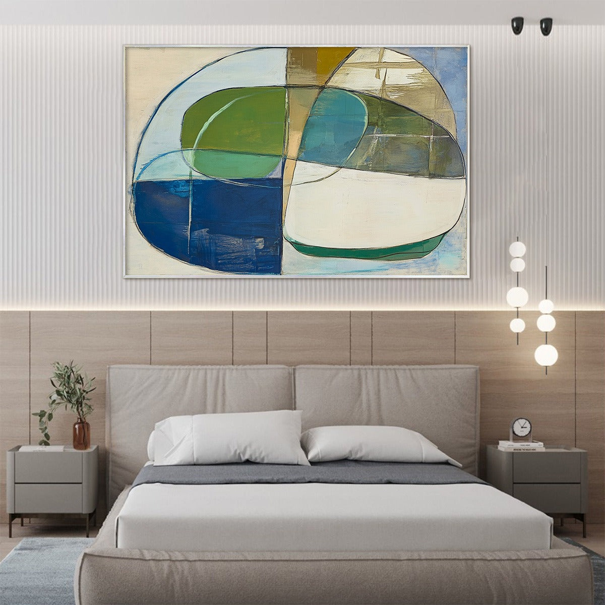 STRATA: Abstract Minimalist-Inspired Oil Painting - Image 4