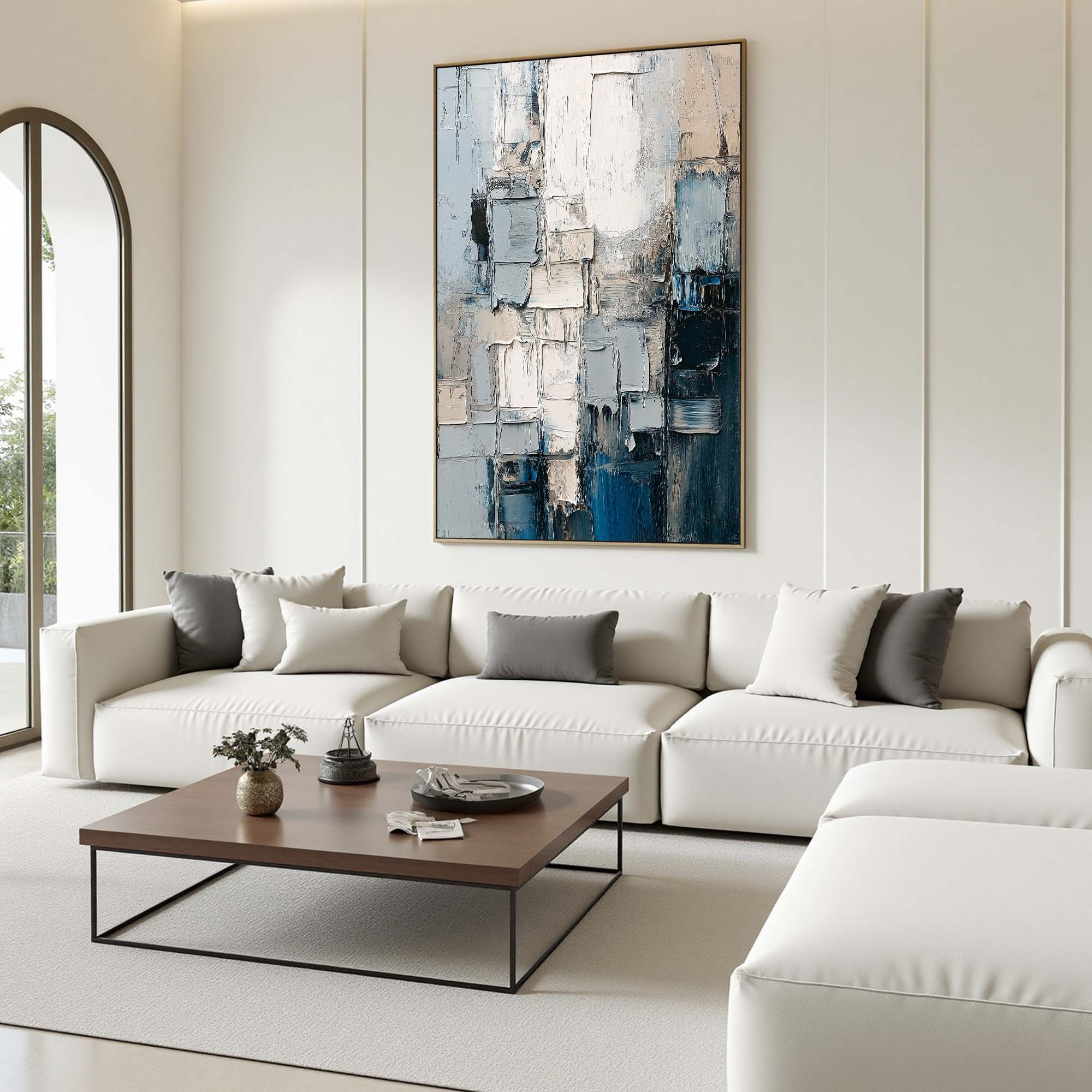 STRATUM: Heavily Textured Abstract Impasto Oil Painting - Image 5
