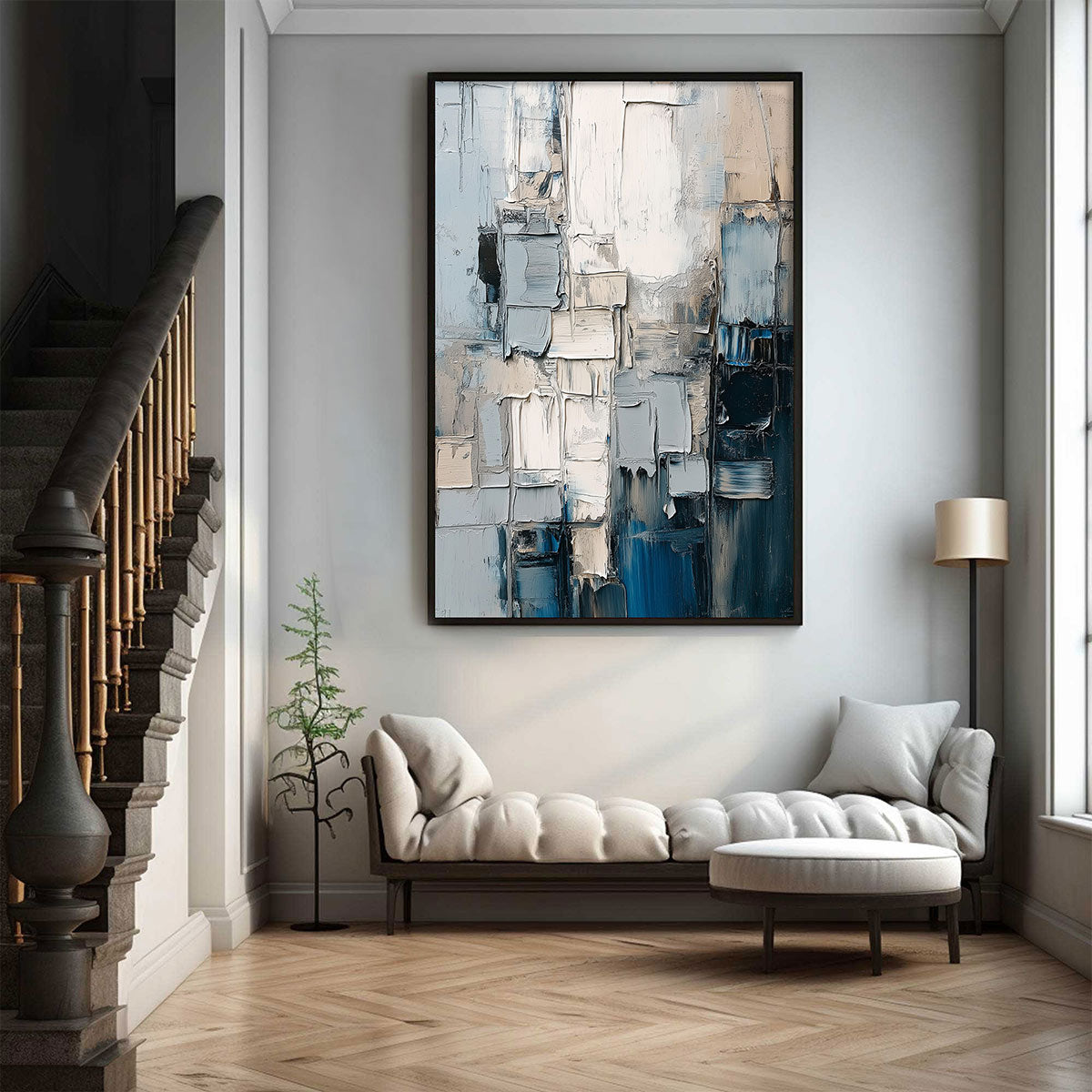 STRATUM: Heavily Textured Abstract Impasto Oil Painting - Image 7