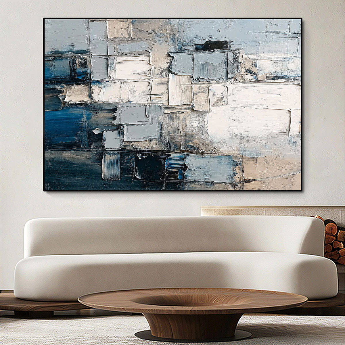 STRATUM: Heavily Textured Abstract Impasto Oil Painting - Image 4