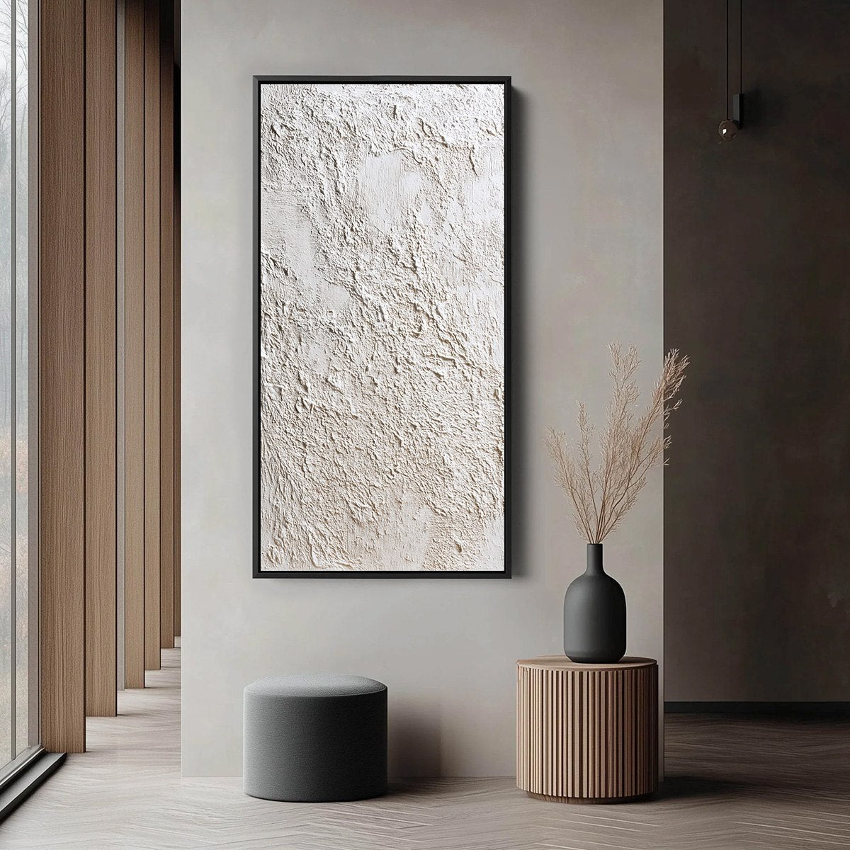 STUCCO: Heavily Textured Wabi Sabi Abstract Painting - Image 6