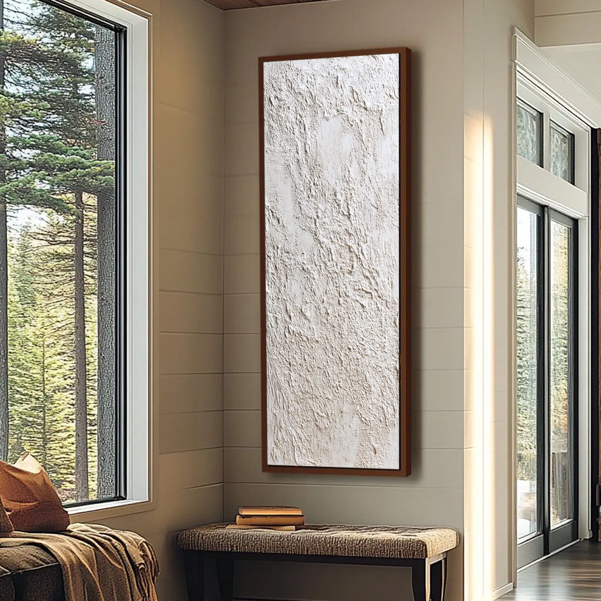 STUCCO: Heavily Textured Wabi Sabi Abstract Painting - Image 7