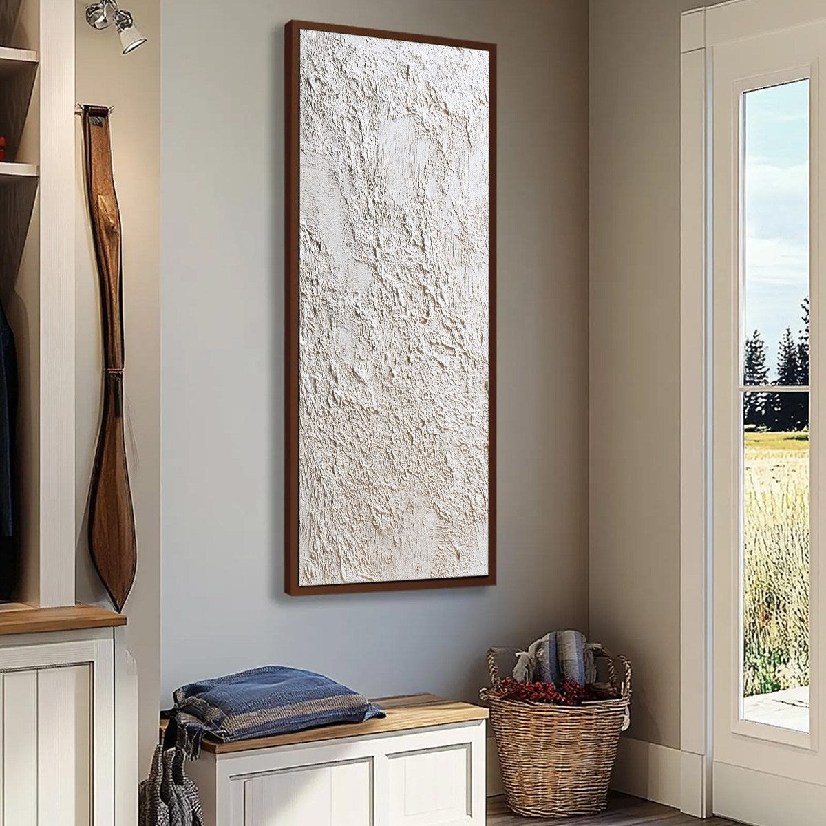 STUCCO: Heavily Textured Wabi Sabi Abstract Painting - Image 8