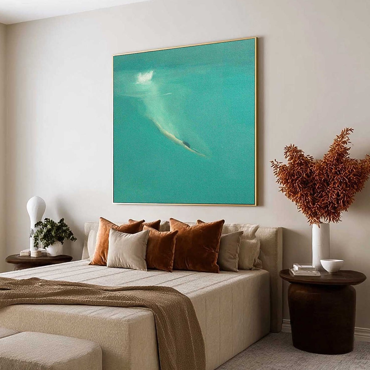 SUBMERGE: Minimalist Wabi Sabi Sea Painting - Image 5