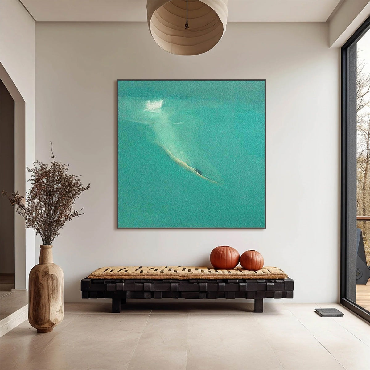 SUBMERGE: Minimalist Wabi Sabi Sea Painting - Image 4