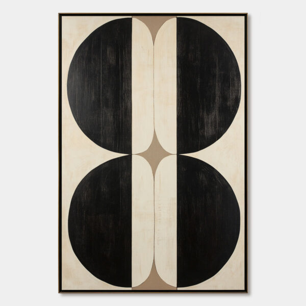 SYMMETRY: Minimalist Geometric Abstract Oil Painting