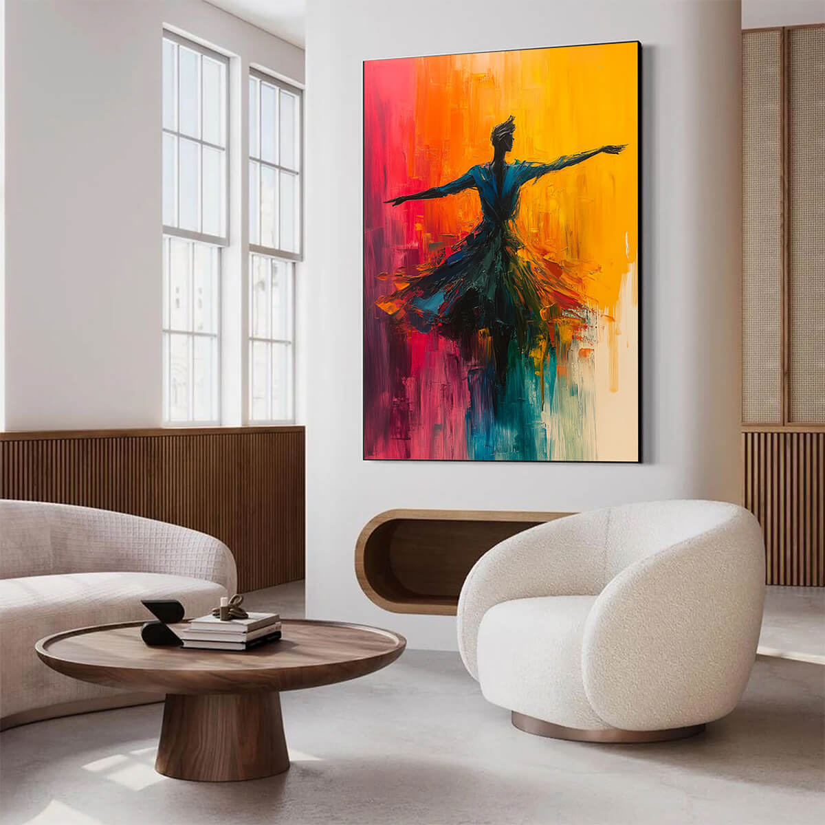 SOULFLIGHT: Textured Impasto Figurative Oil Painting of Dancer - Image 5