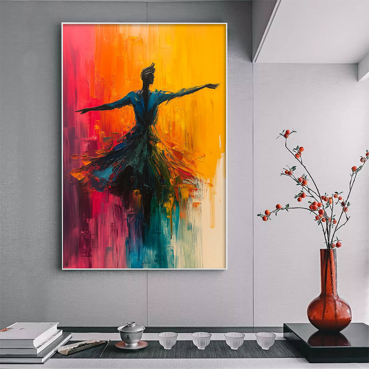 SOULFLIGHT: Textured Impasto Figurative Oil Painting of Dancer - Image 4