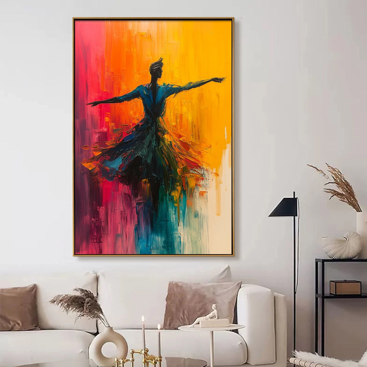 SOULFLIGHT: Textured Impasto Figurative Oil Painting of Dancer - Image 7