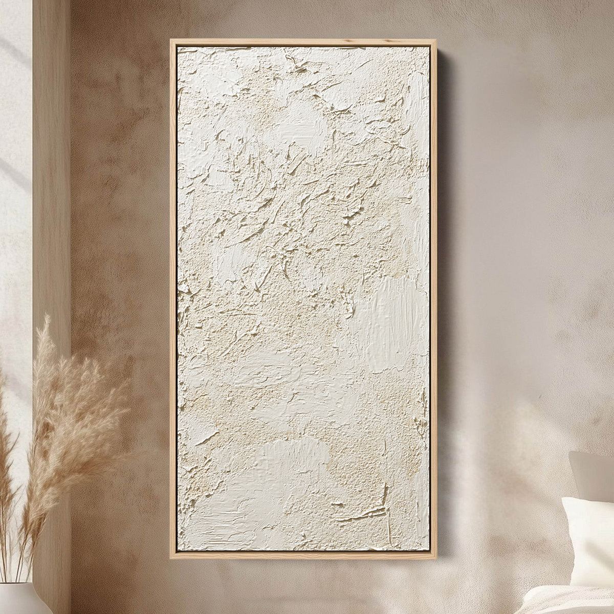 TERRA ALBA: Textured Wabi Sabi Abstract Painting - Image 2