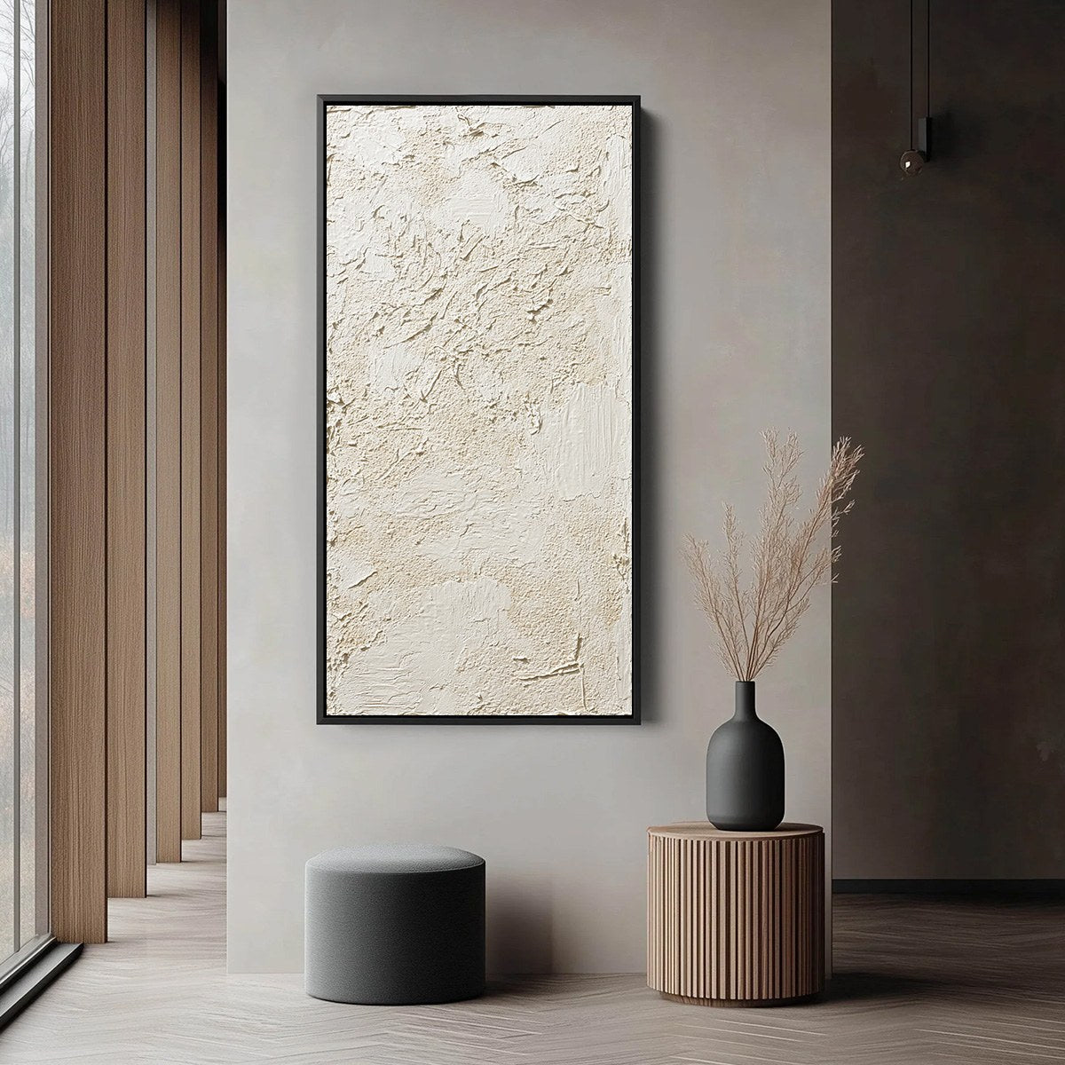 TERRA ALBA: Textured Wabi Sabi Abstract Painting - Image 6