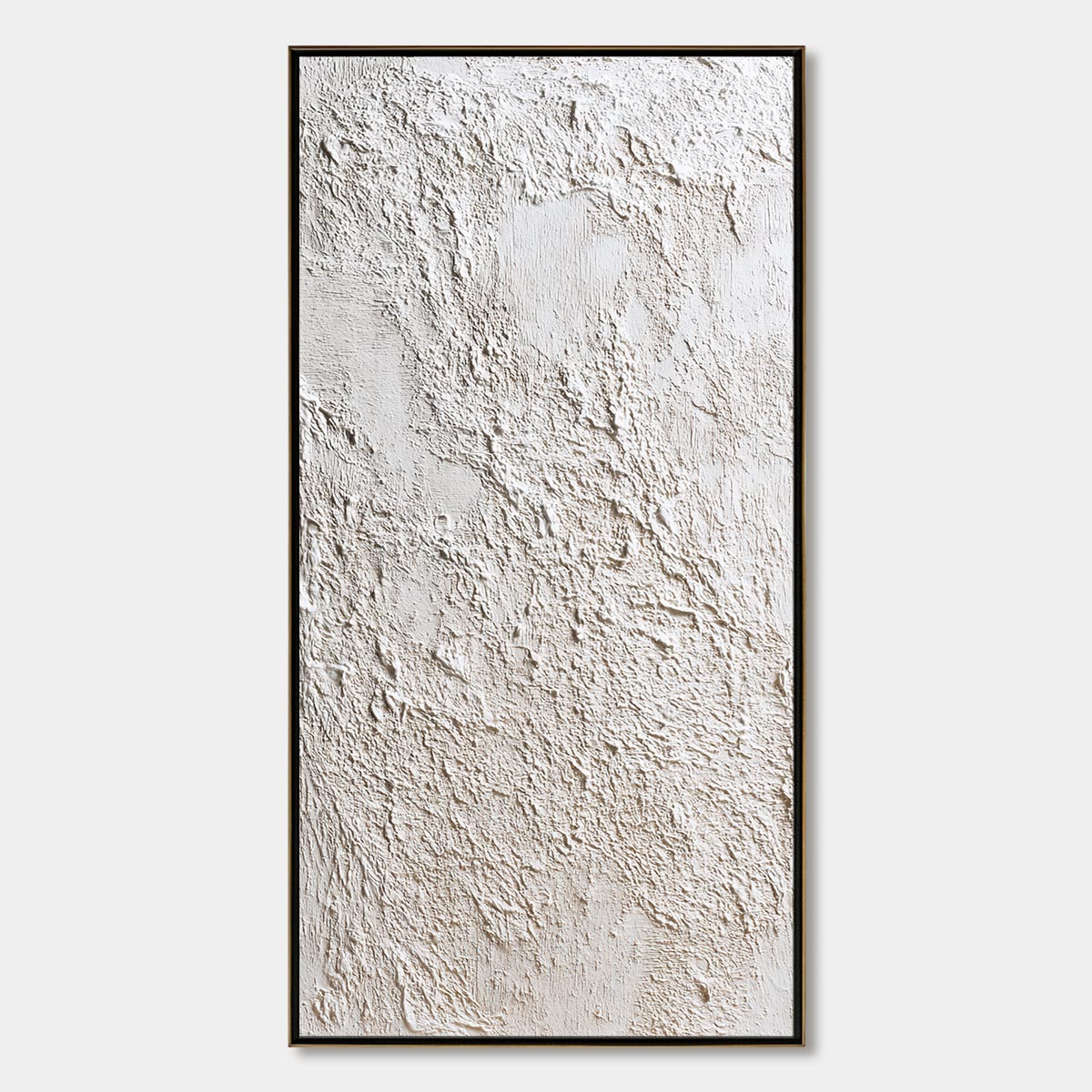 TERRA ALBA: Textured White Wabi Sabi Minimalist Painting