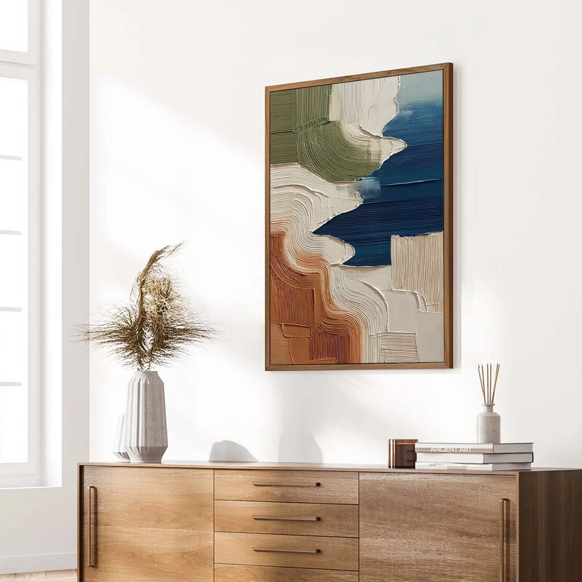 TERRA E MARE: Heavy Texture Abstract Coastal Landscape Painting - Image 8