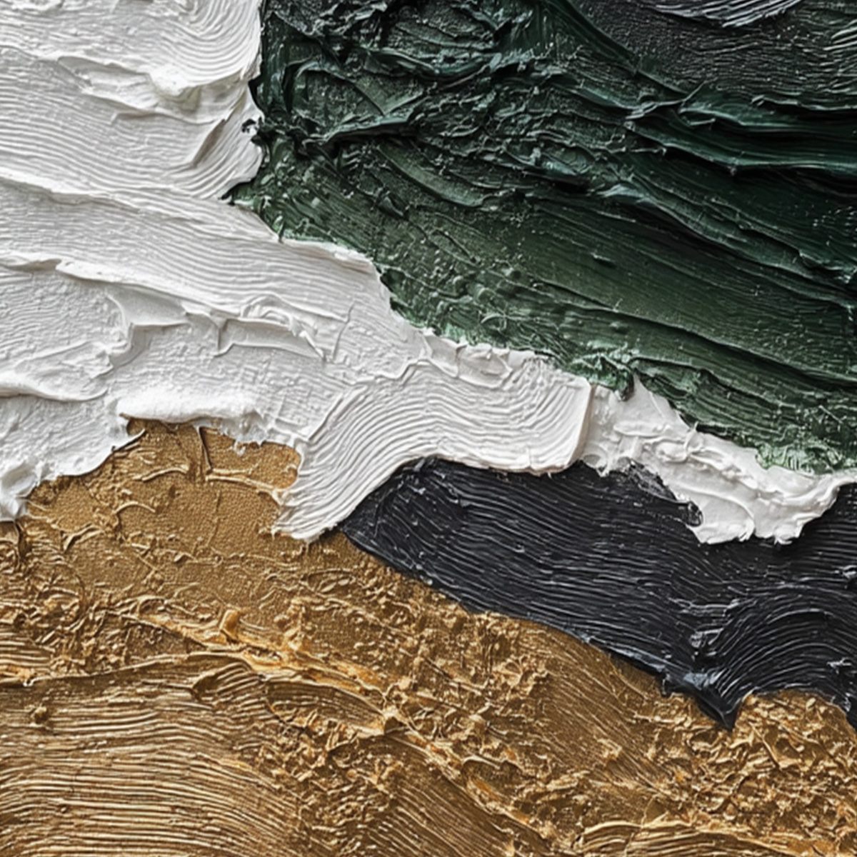 TERRA FIRMA: Heavily Textured Wabi Sabi Abstract Landscape Painting - Image 3