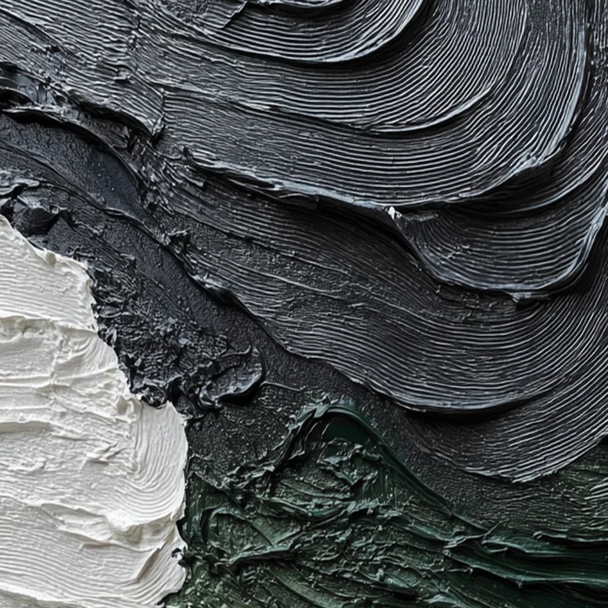 TERRA FIRMA: Heavily Textured Wabi Sabi Abstract Landscape Painting - Image 5