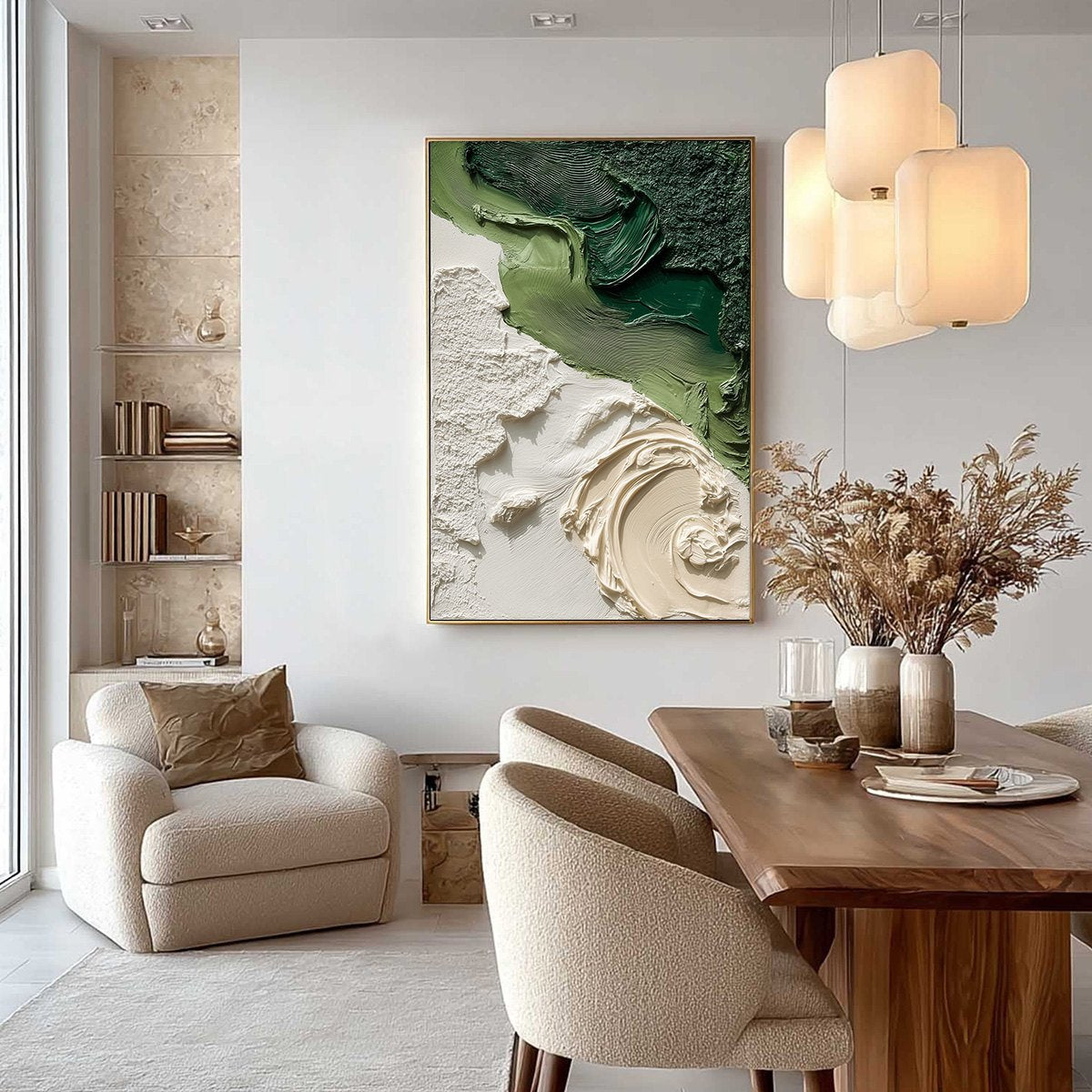 TERRA FIRMA: Heavily Textured Wabi Sabi Abstract Painting in Earth Tones - Image 4