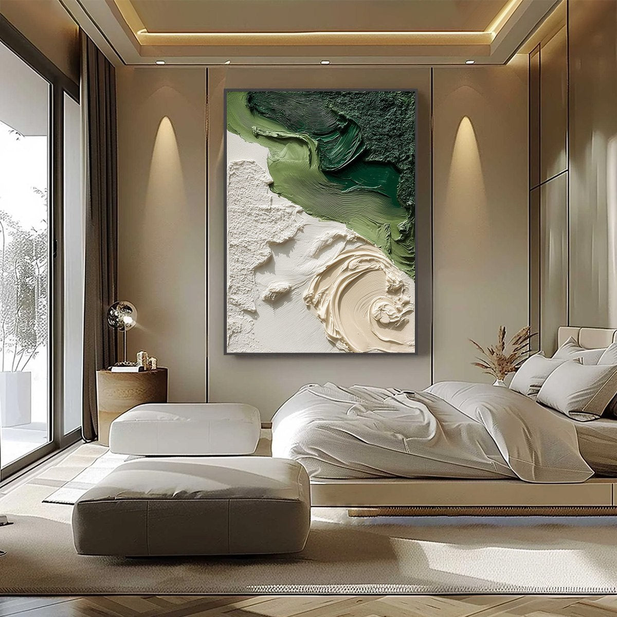 TERRA FIRMA: Heavily Textured Wabi Sabi Abstract Painting in Earth Tones - Image 6