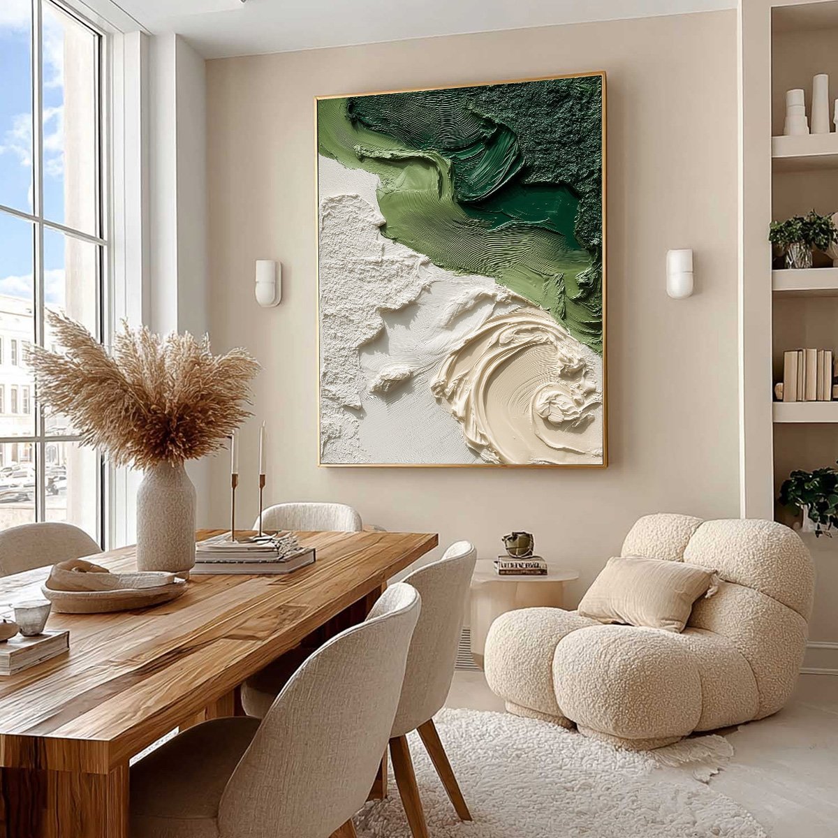 TERRA FIRMA: Heavily Textured Wabi Sabi Abstract Painting in Earth Tones - Image 7