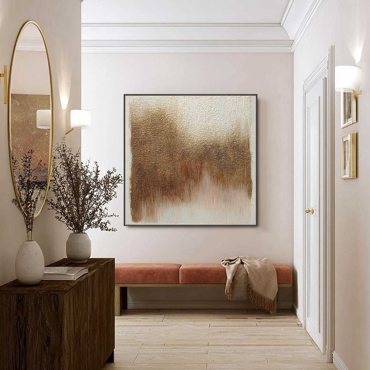 TERRA FIRMA: Heavy Textured Wabi Sabi Abstract Painting - Image 6