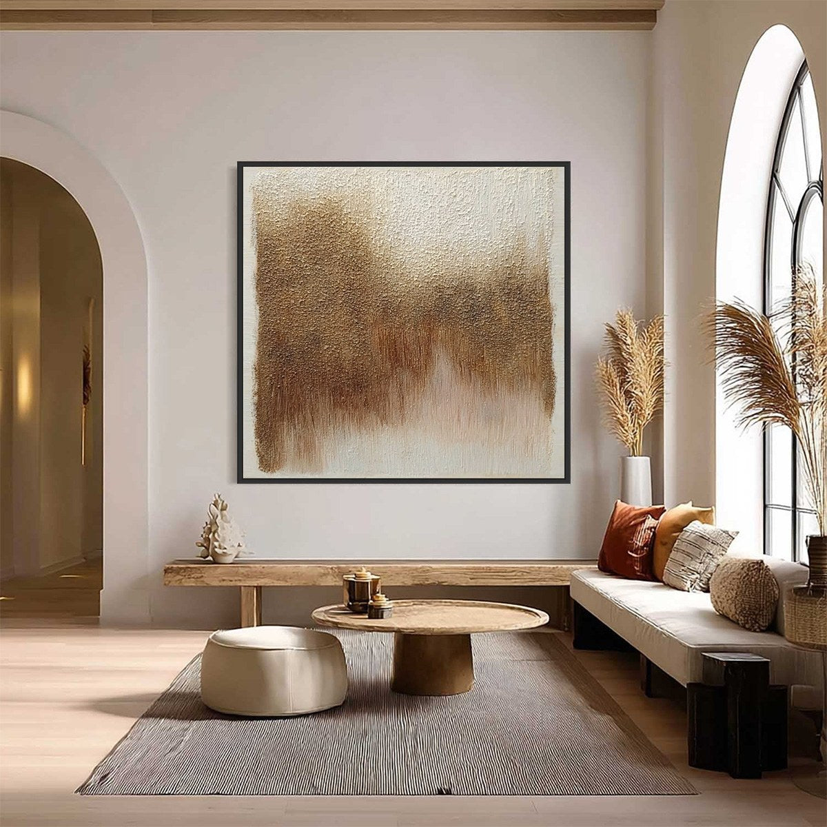 TERRA FIRMA: Heavy Textured Wabi Sabi Abstract Painting - Image 2