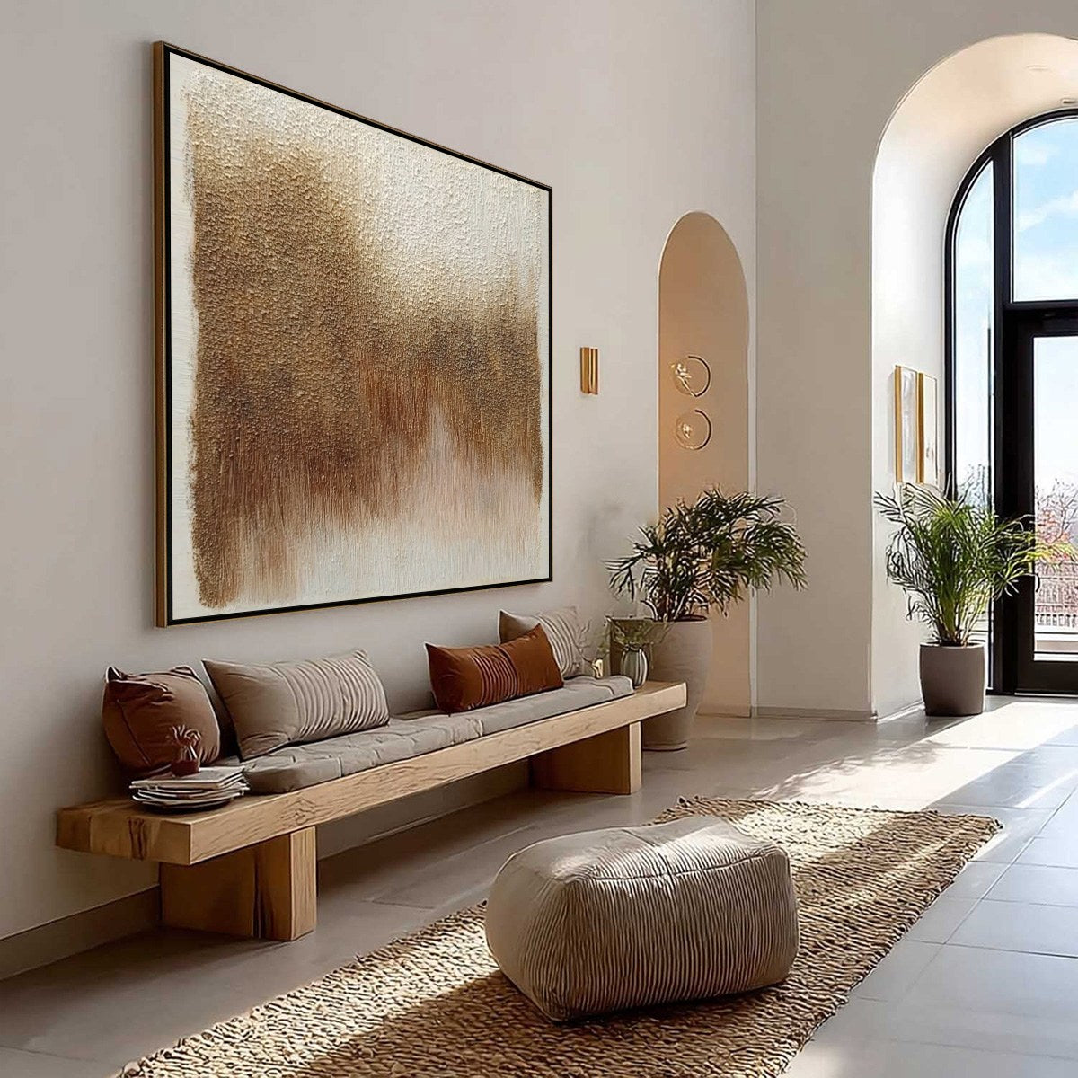TERRA FIRMA: Heavy Textured Wabi Sabi Abstract Painting - Image 7