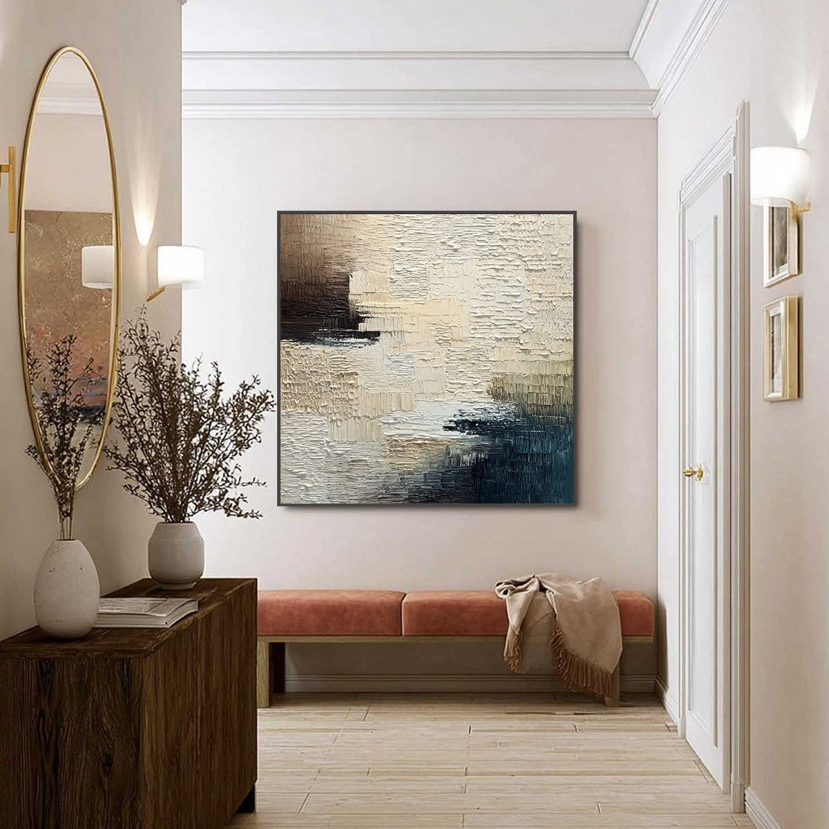 TERRA FIRMA: Textured Neutral Abstract Impasto Painting - Image 6