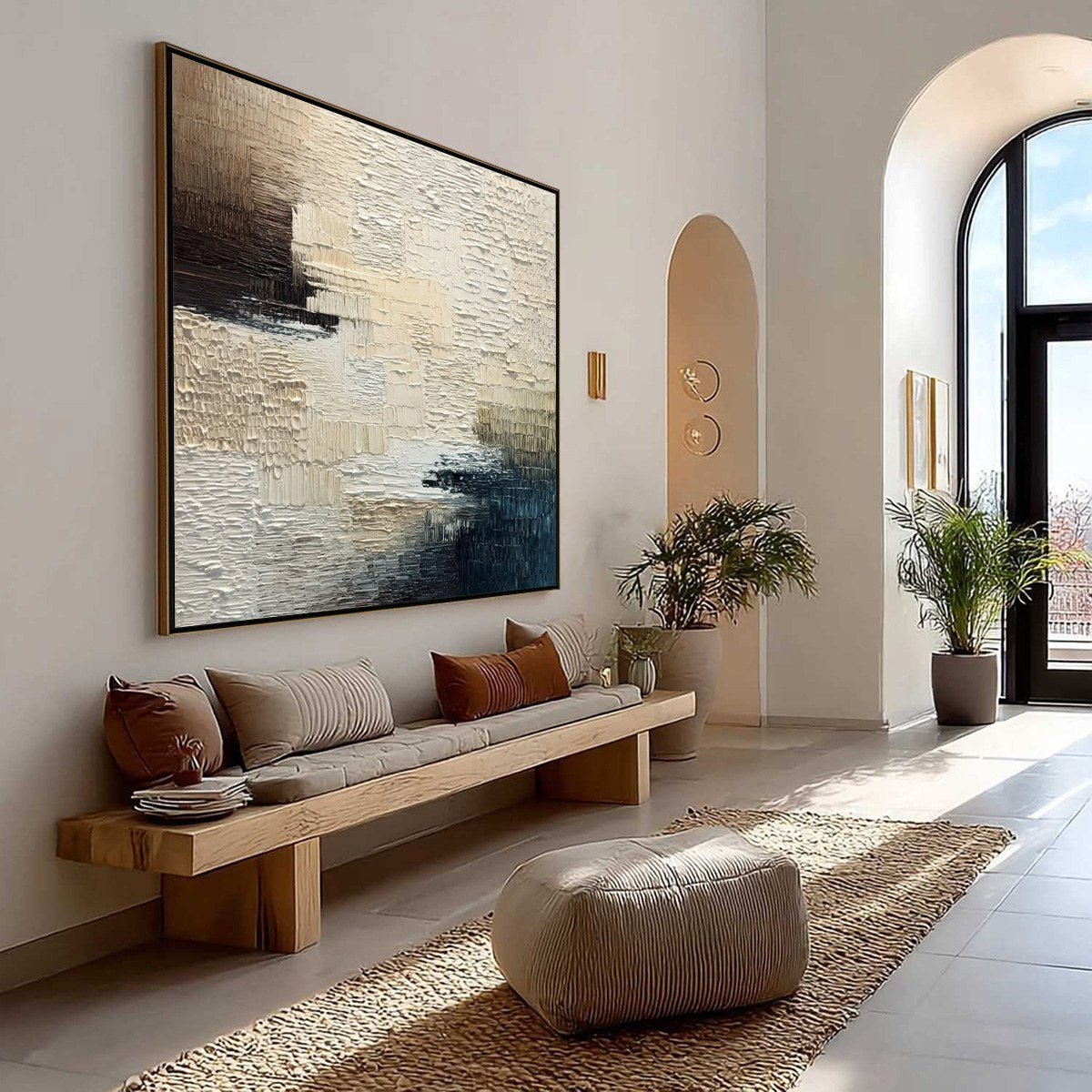 TERRA FIRMA: Textured Neutral Abstract Impasto Painting - Image 7