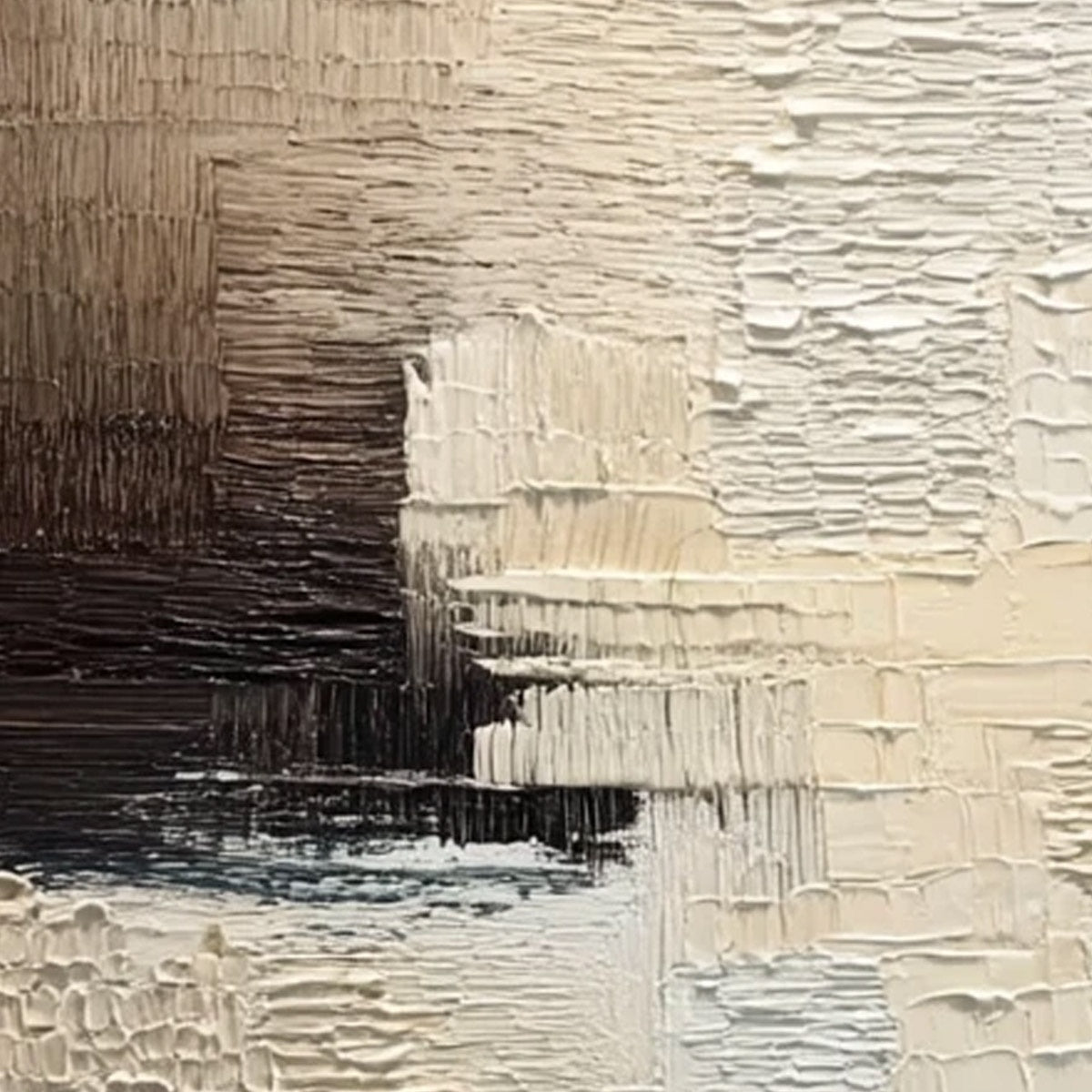TERRA FIRMA: Textured Neutral Abstract Impasto Painting - Image 5