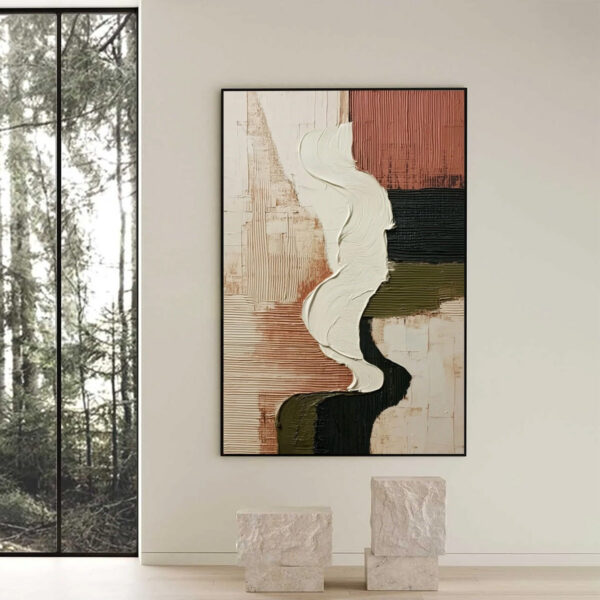 TERRA FIRMA: Textured Wabi Sabi Abstract Art in Earth Tones