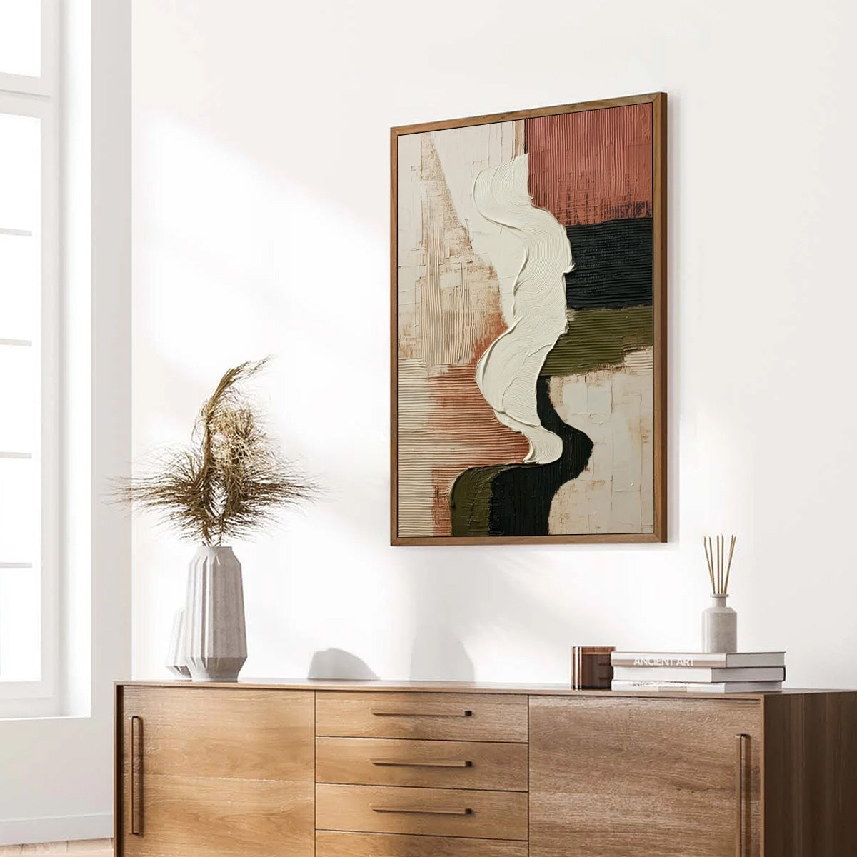 TERRA FIRMA: Textured Wabi Sabi Abstract Art in Earth Tones - Image 8