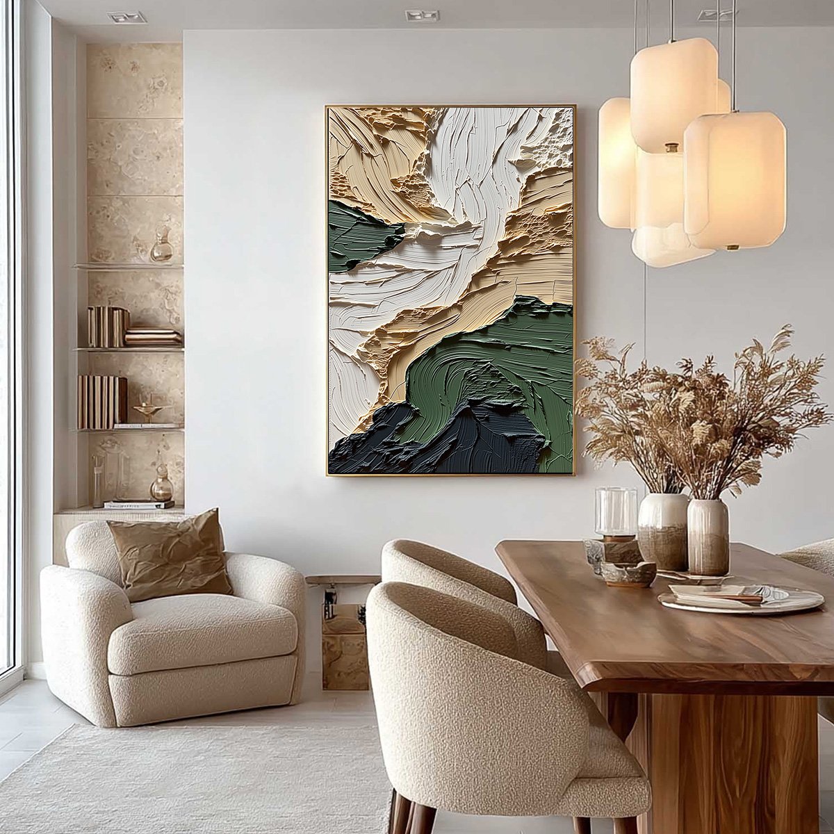 TERRA FIRMA: Textured Wabi Sabi Abstract Landscape Painting - Image 4