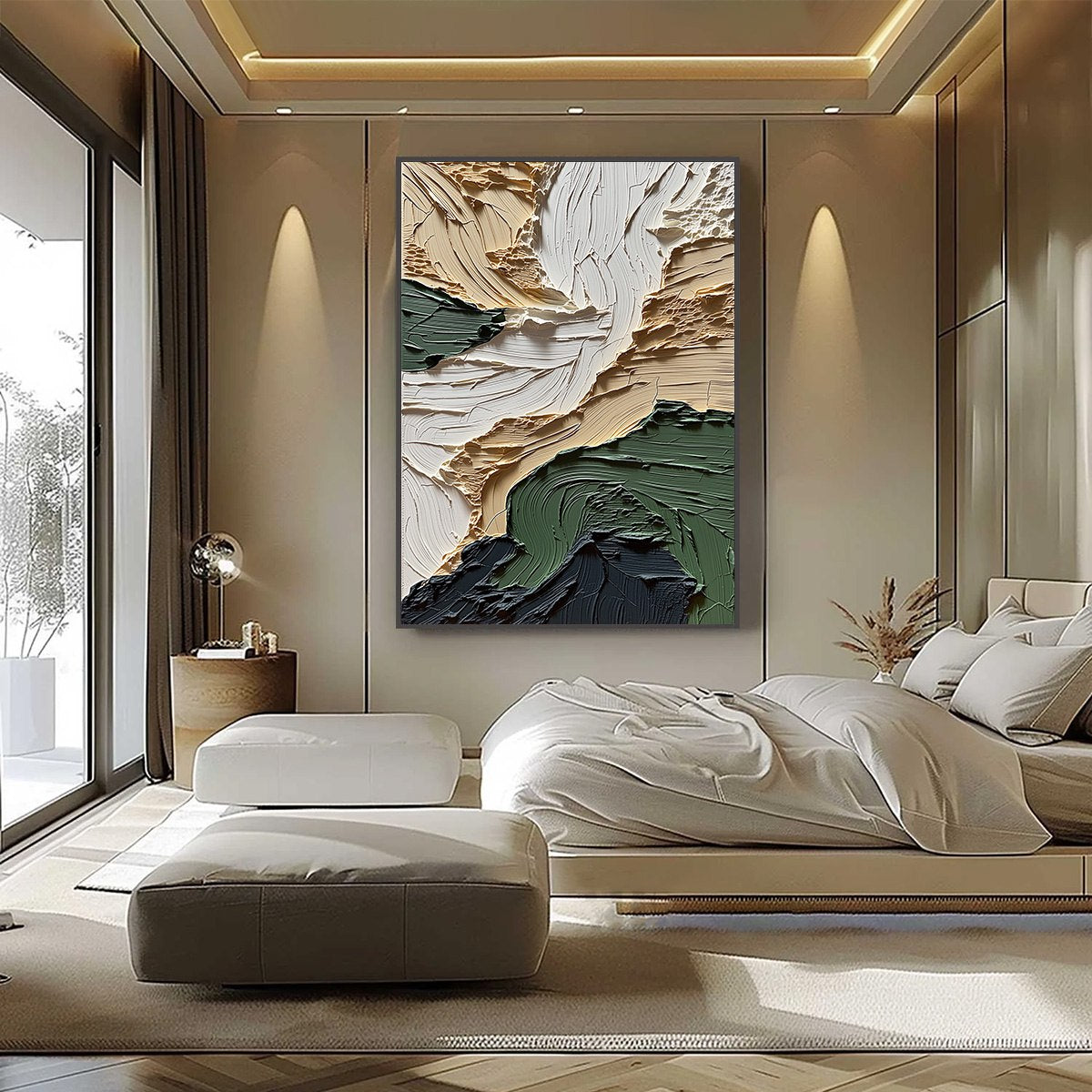 TERRA FIRMA: Textured Wabi Sabi Abstract Landscape Painting - Image 6