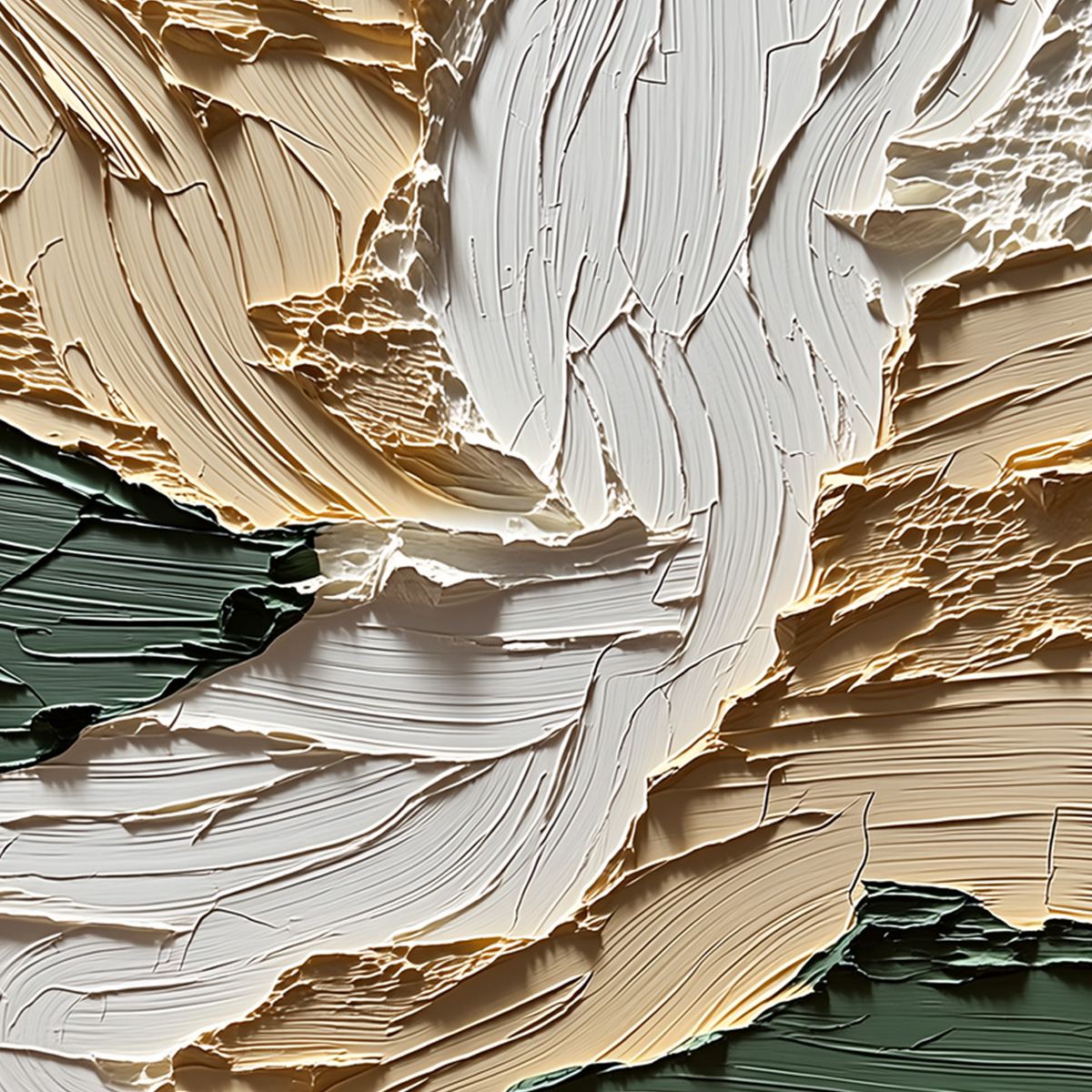 TERRA FIRMA: Textured Wabi Sabi Abstract Landscape Painting - Image 3