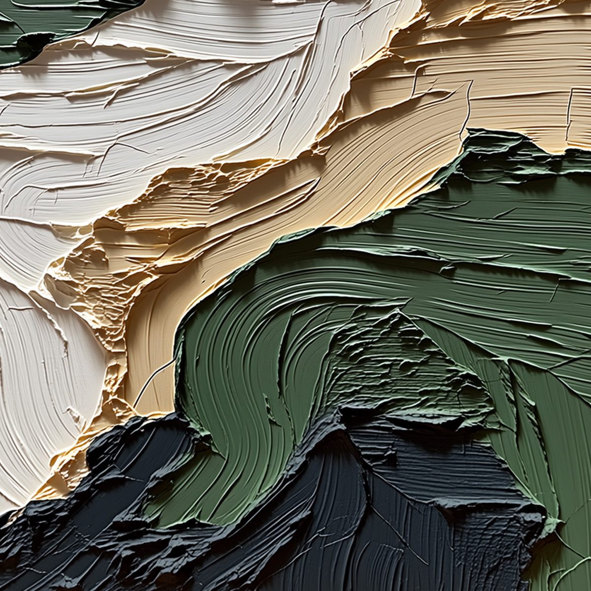TERRA FIRMA: Textured Wabi Sabi Abstract Landscape Painting - Image 5