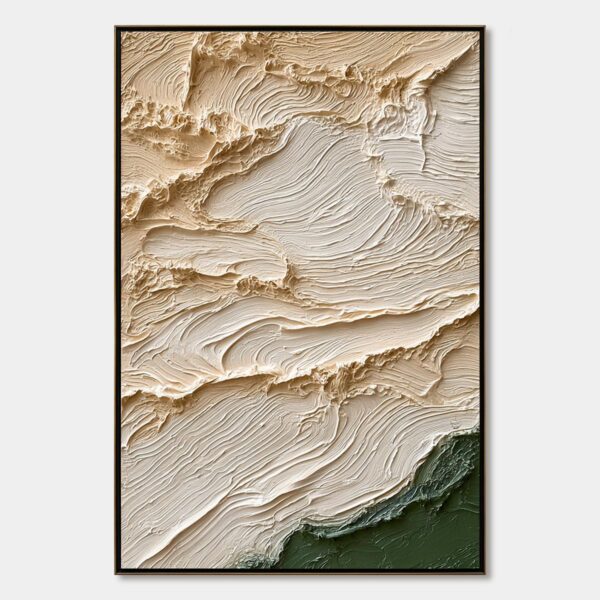 TERRA FIRMA: Textured Wabi Sabi Abstract Oil Painting Wall Art