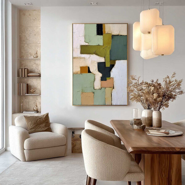 TERRA FIRMA: Textured Wabi Sabi Abstract Oil Painting