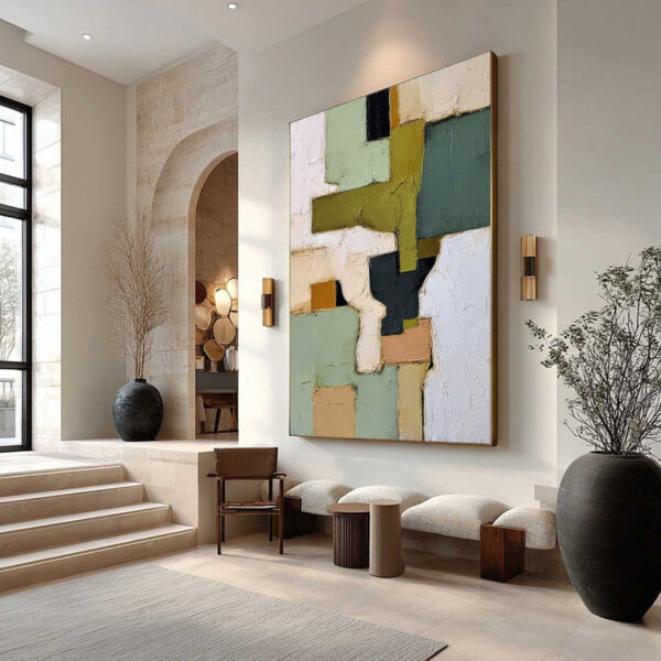TERRA FIRMA: Textured Wabi Sabi Abstract Oil Painting
