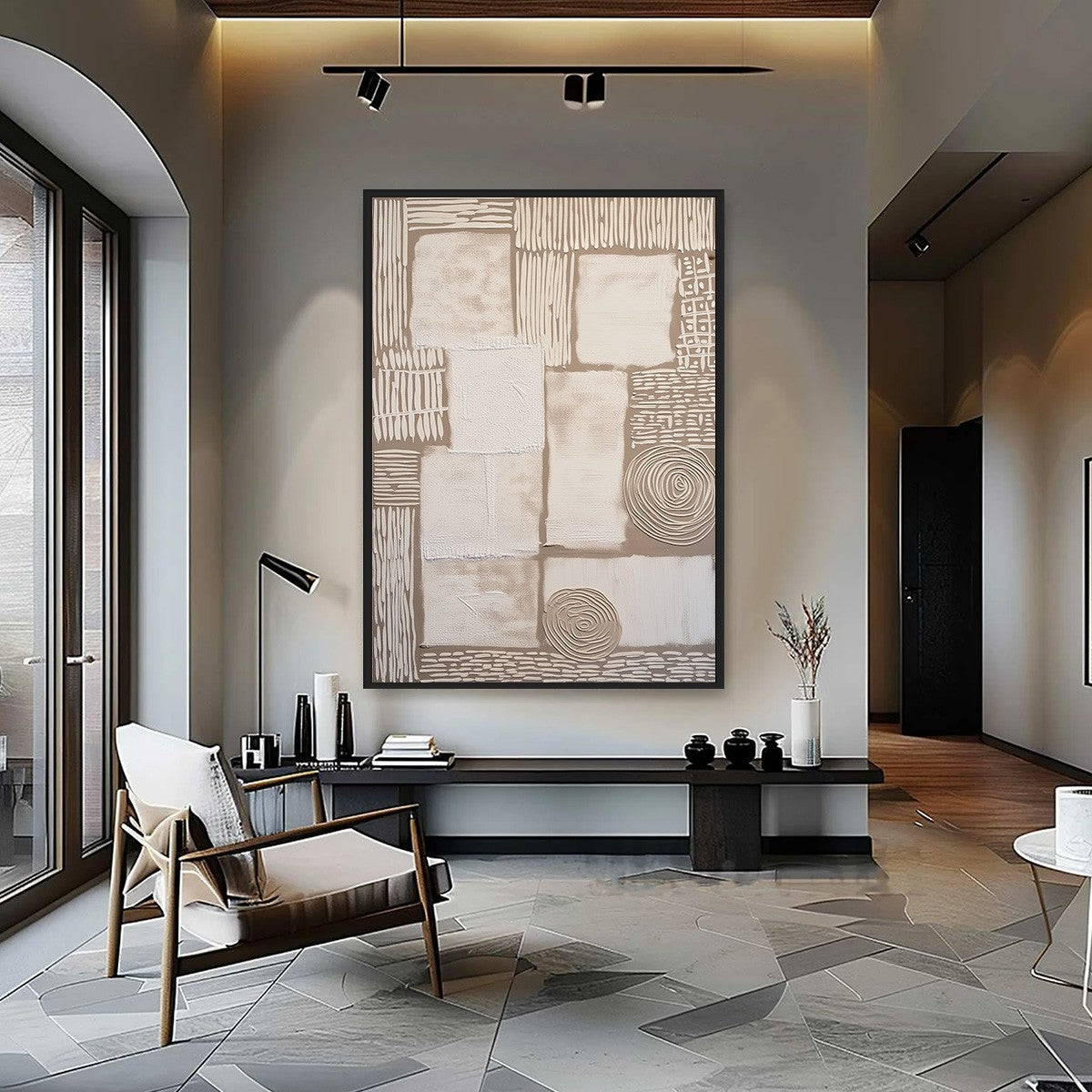 TERRA FIRMA: Textured Wabi-Sabi Abstract Painting for Modern Interiors - Image 2
