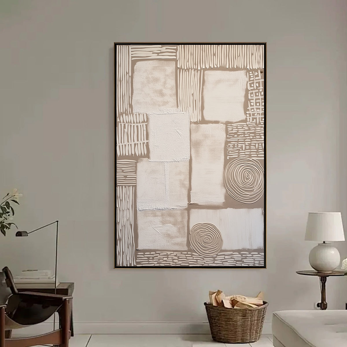 TERRA FIRMA: Textured Wabi-Sabi Abstract Painting for Modern Interiors - Image 6