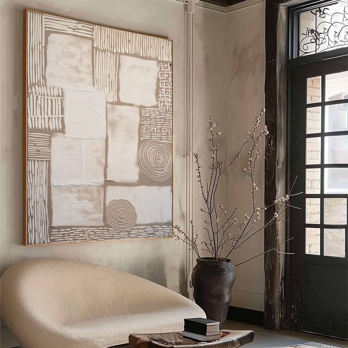 TERRA FIRMA: Textured Wabi-Sabi Abstract Painting for Modern Interiors - Image 8