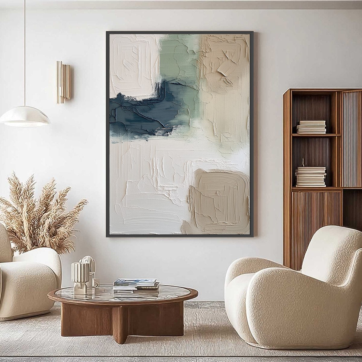 TERRA FIRMA: Textured Wabi-Sabi Abstract Wall Art in Earth Tones - Image 2