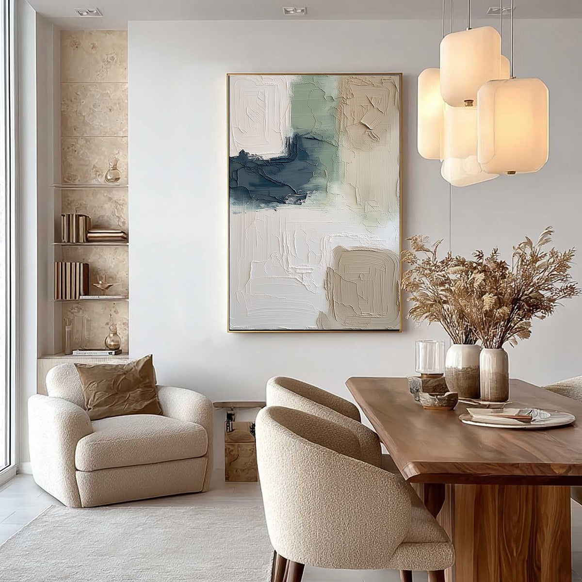 TERRA FIRMA: Textured Wabi-Sabi Abstract Wall Art in Earth Tones - Image 4
