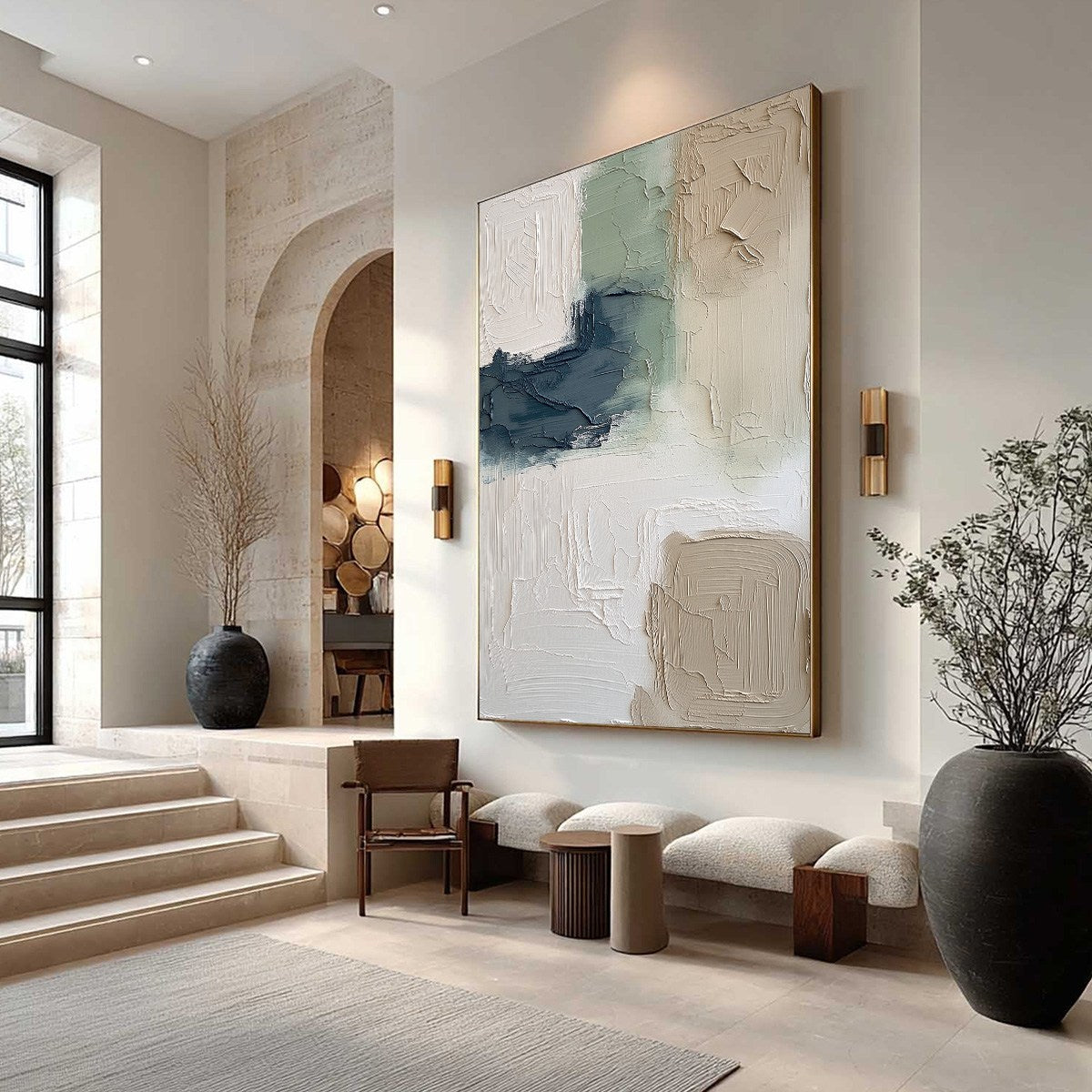 TERRA FIRMA: Textured Wabi-Sabi Abstract Wall Art in Earth Tones - Image 7