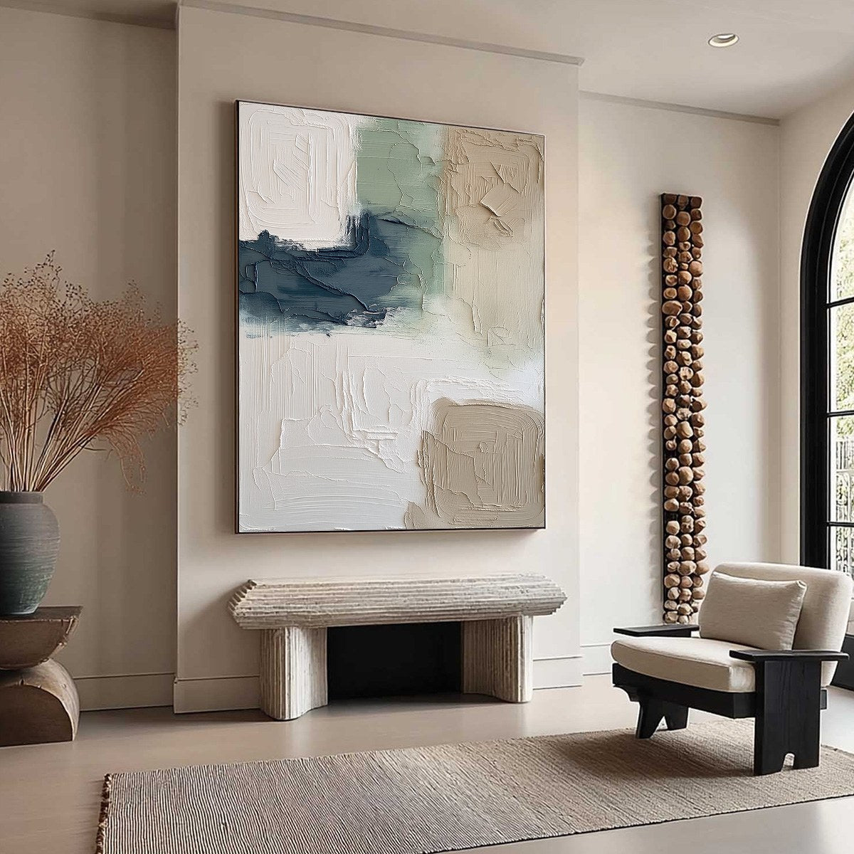 TERRA FIRMA: Textured Wabi-Sabi Abstract Wall Art in Earth Tones - Image 8