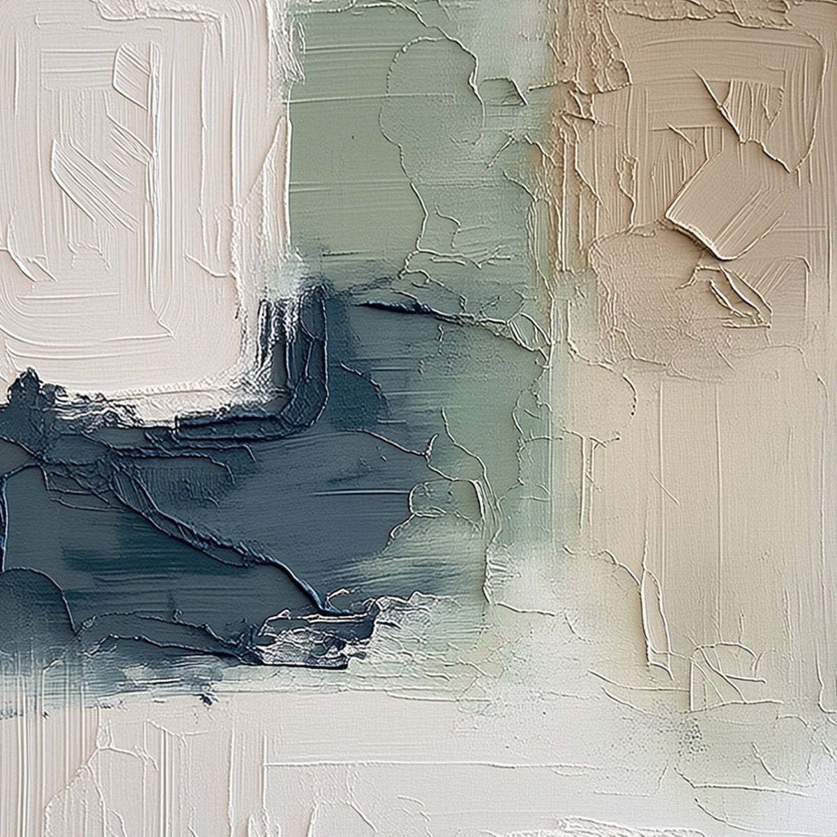 TERRA FIRMA: Textured Wabi-Sabi Abstract Wall Art in Earth Tones - Image 3