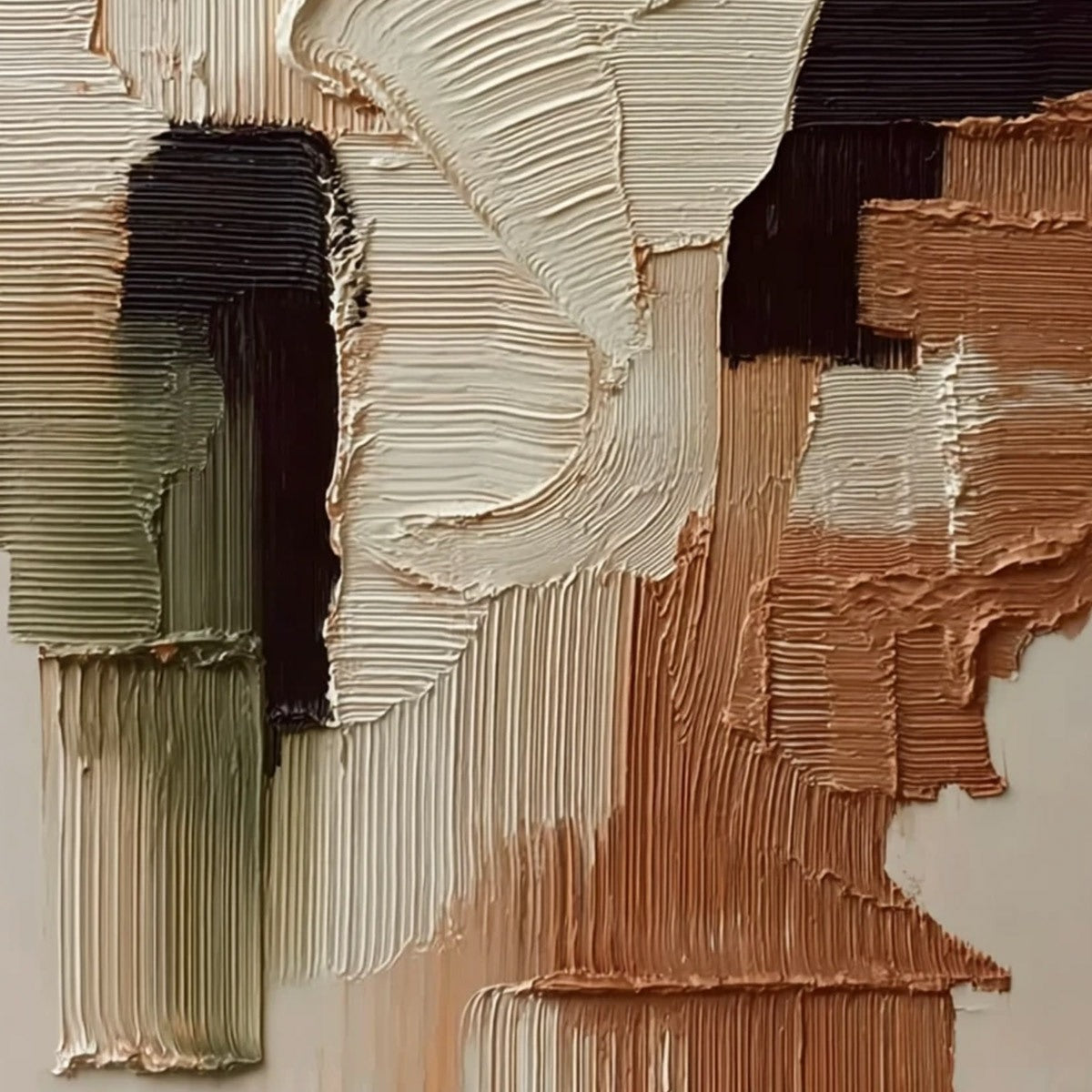 TERRA FIRMA: Vertical Wabi Sabi Textured Abstract Wall Art - Image 5