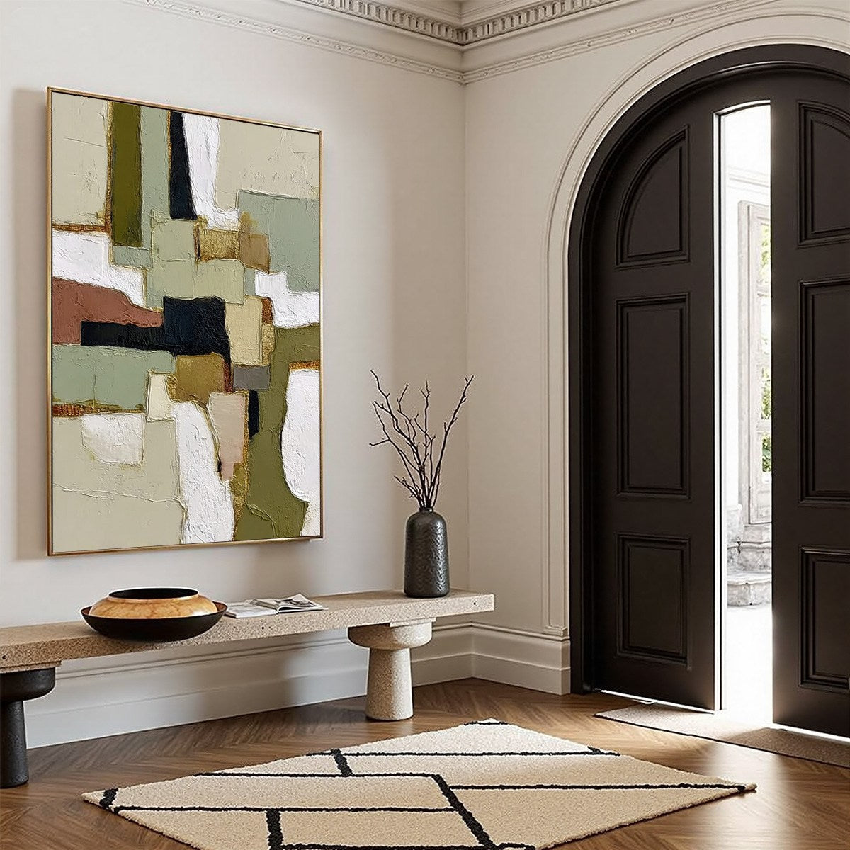 TERRA FIRMA: Wabi Sabi Textured Abstract Painting with Earth Tones - Image 8